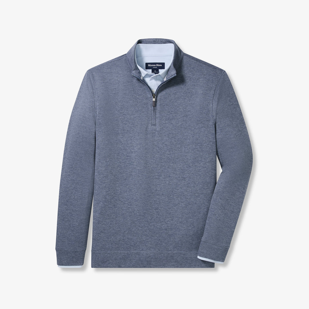 Crandall Quarter Zip - Dark Slate Heather