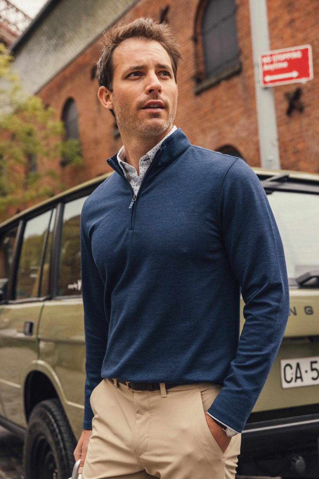 KPI Quarter Zip - Navy