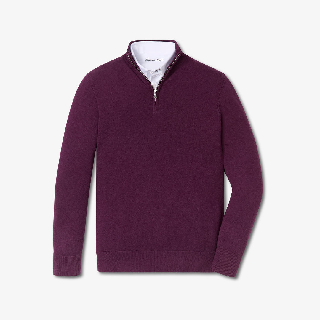 Heritage Quarter Zip - Eggplant