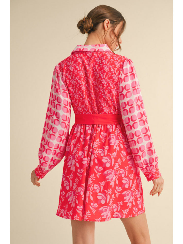 Rosie Retro Belted Shirt Dress