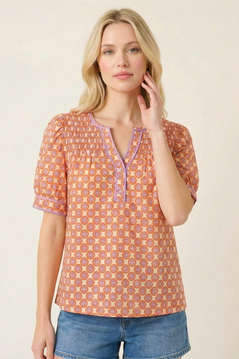 Sienna Medallion Blouse