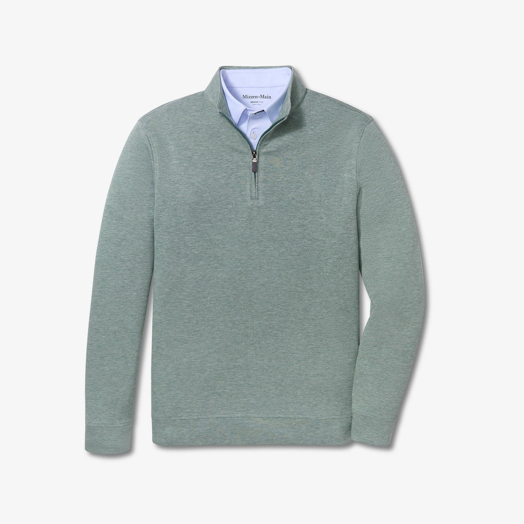 Crandall Quarter Zip - Seagrass Heather