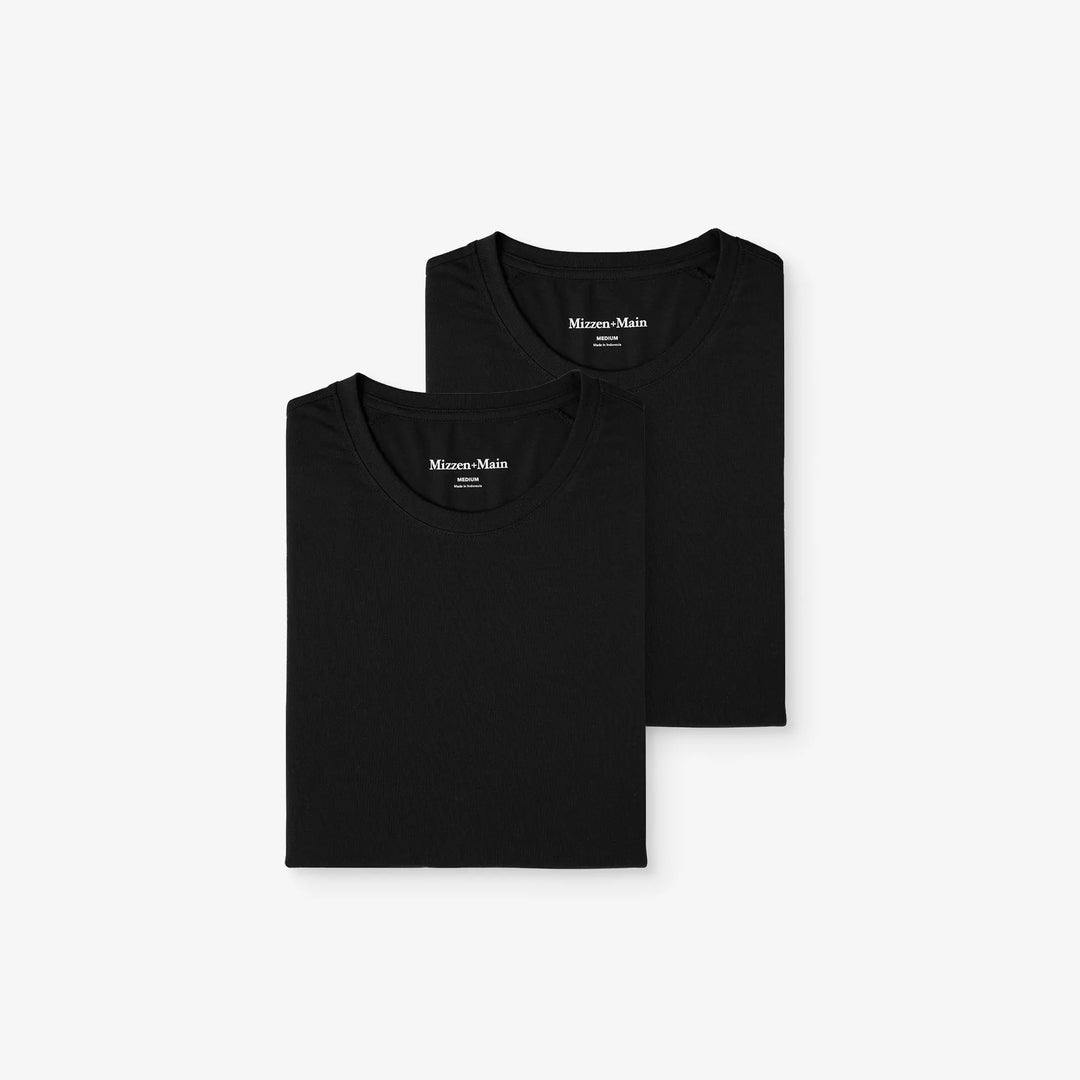 Two-Pack Short Sleeve T-Shirts - Black