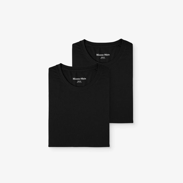 Two-Pack Short Sleeve T-Shirts - Black