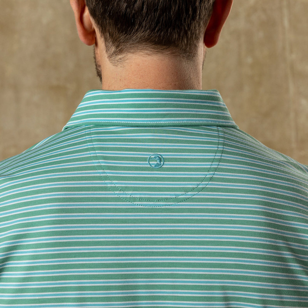 Duck Head Summerford Perf Jersey Polo Aspen Green