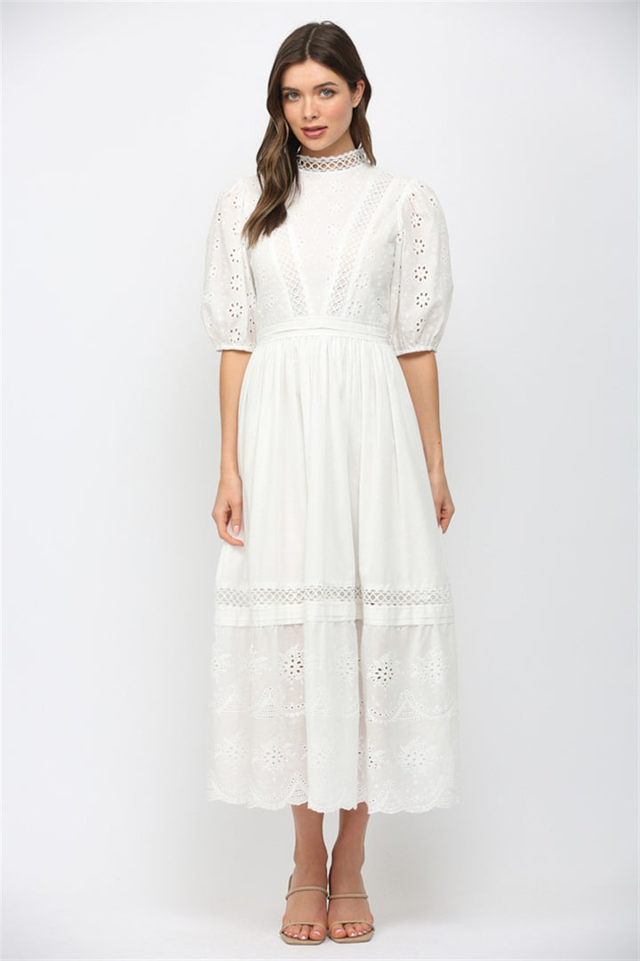 Timeless Ivory Midi Dress