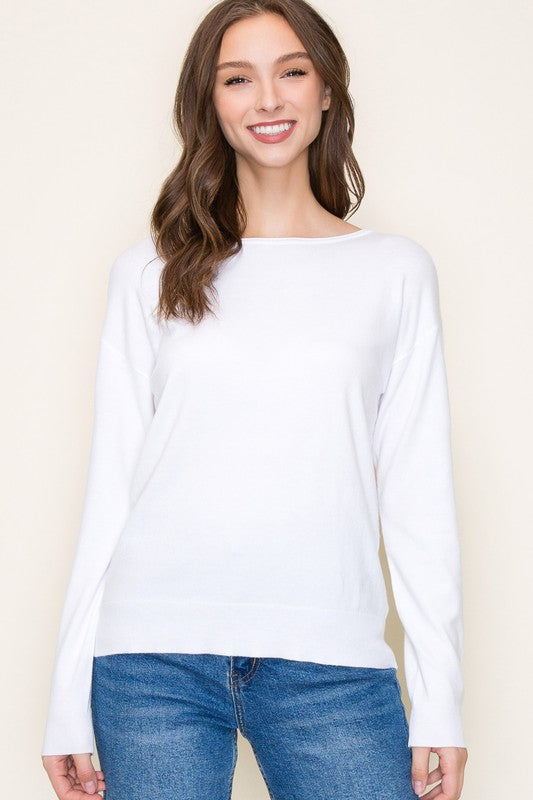 White Pullover Sweater