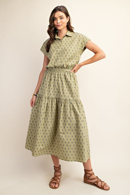 Pistachio Cropped Shirt