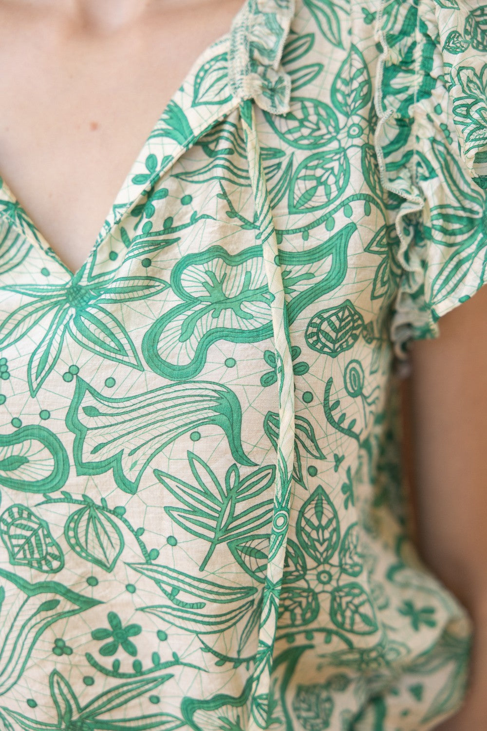 Jungle Ruffle Top