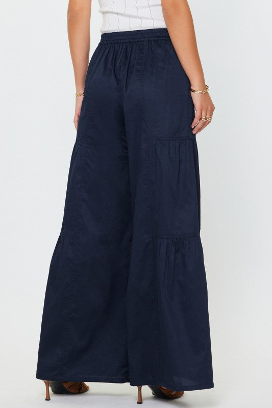 Navy Palazzo Pants