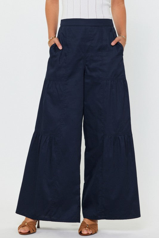 Navy Palazzo Pants