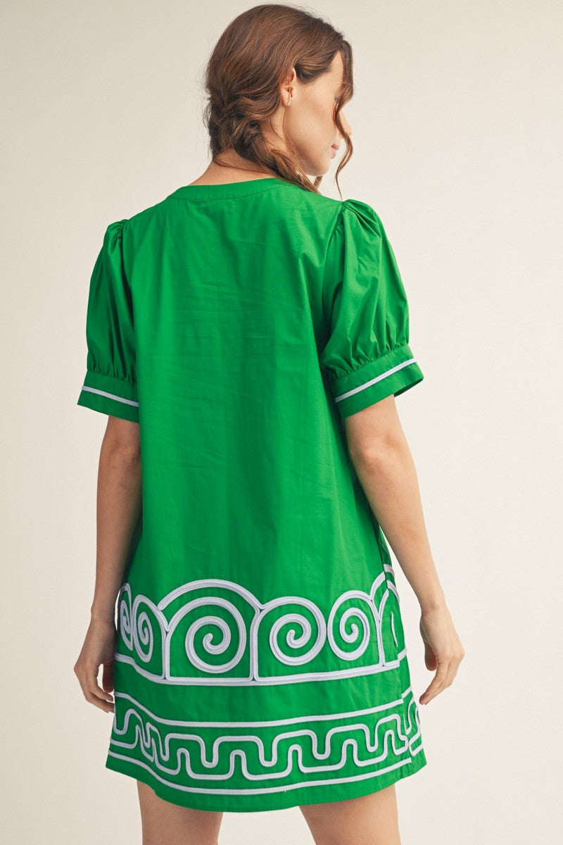 emerald-green-mini-dress-back
