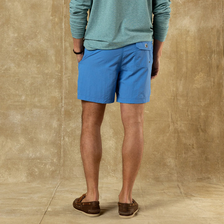 Duck Head 6" Sailport Swim Short Cornflower Blue