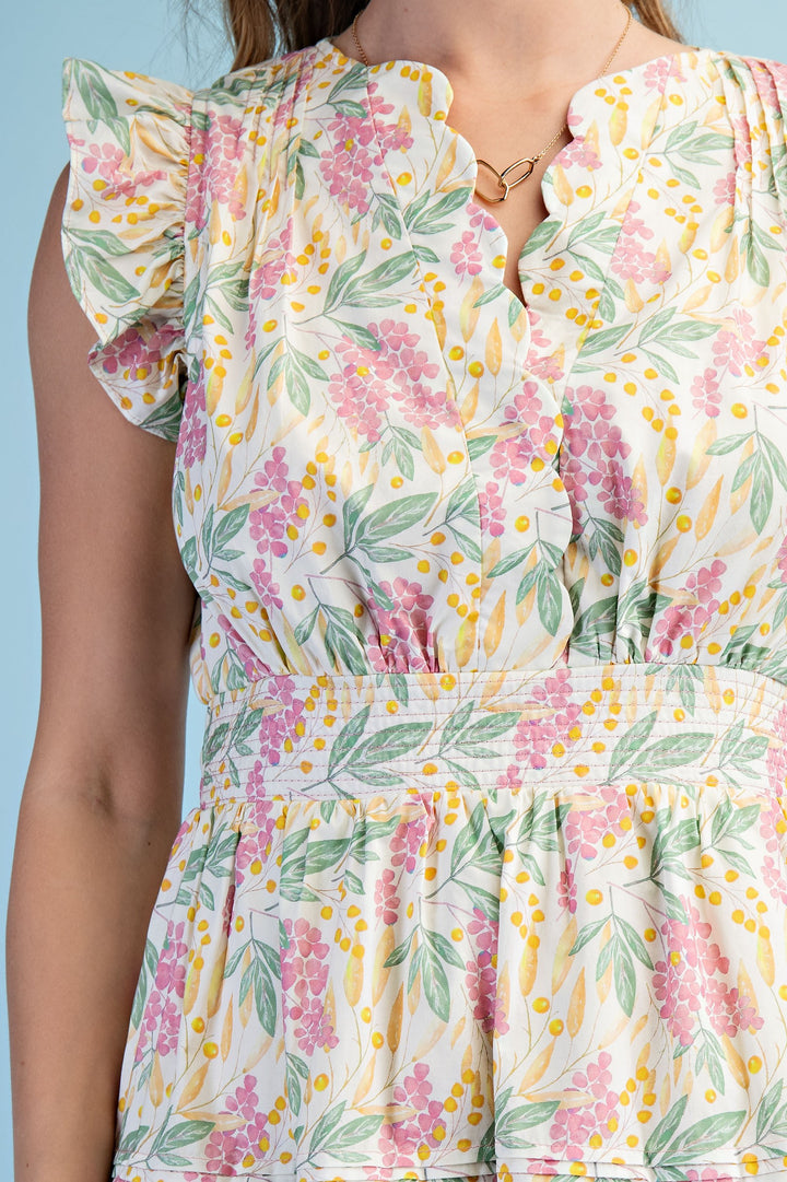 Blossom Breeze Floral Midi Dress