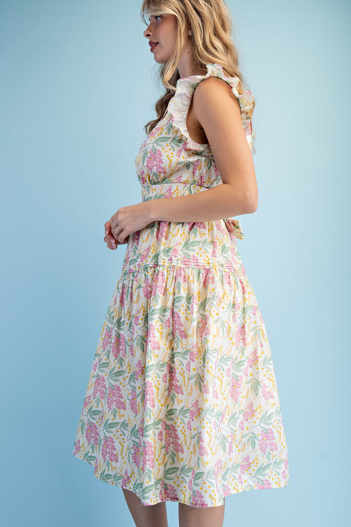 Blossom Breeze Floral Midi Dress