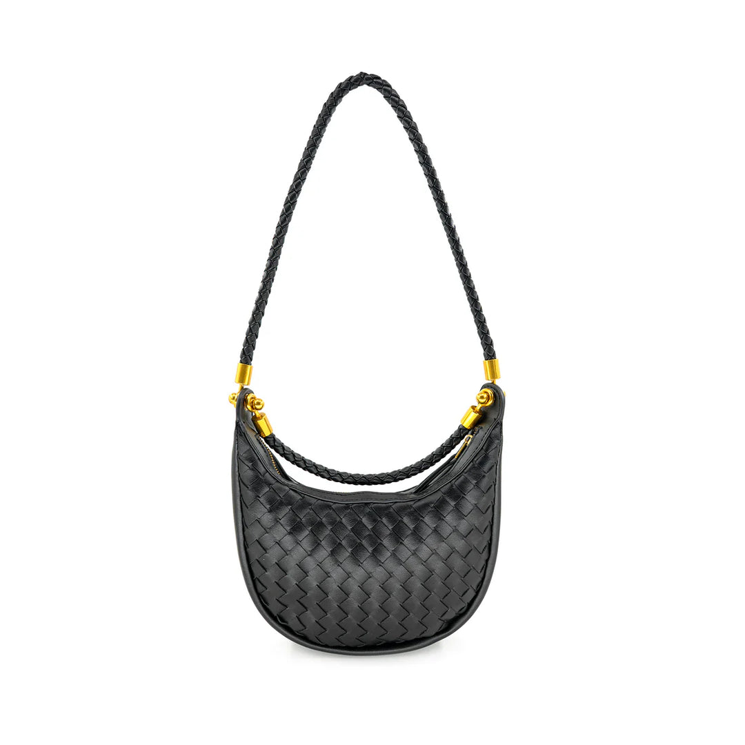 Capri Woven Hobo - Black