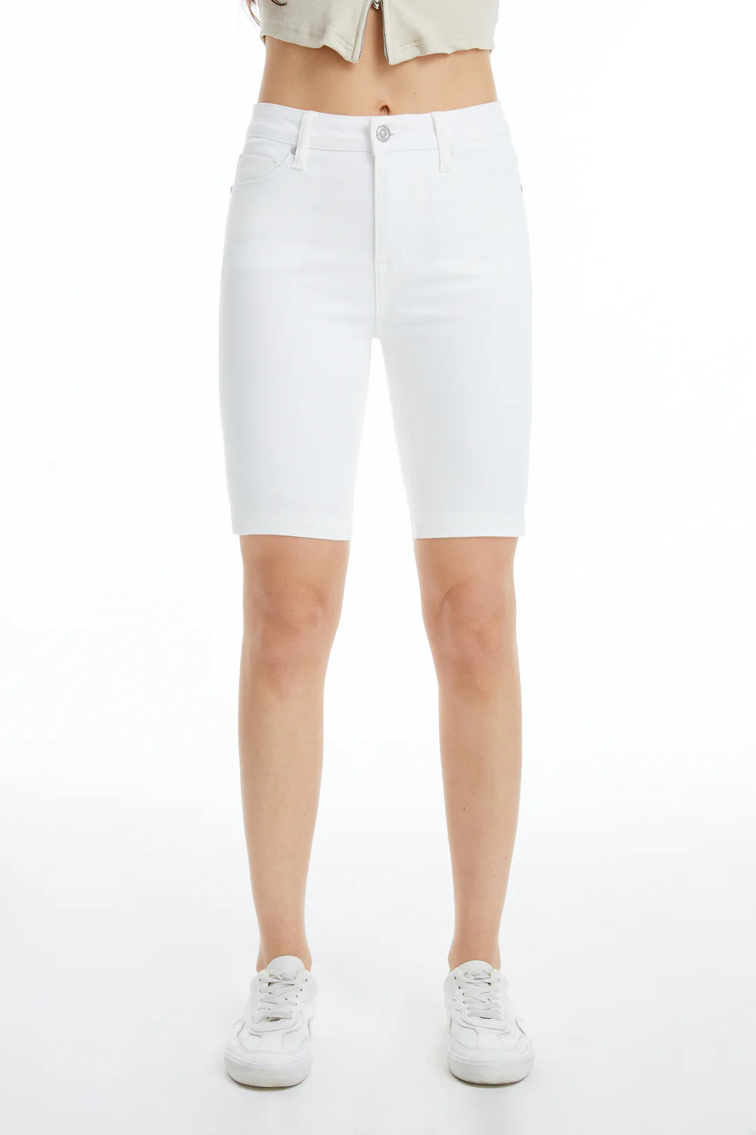 White Bermuda Short