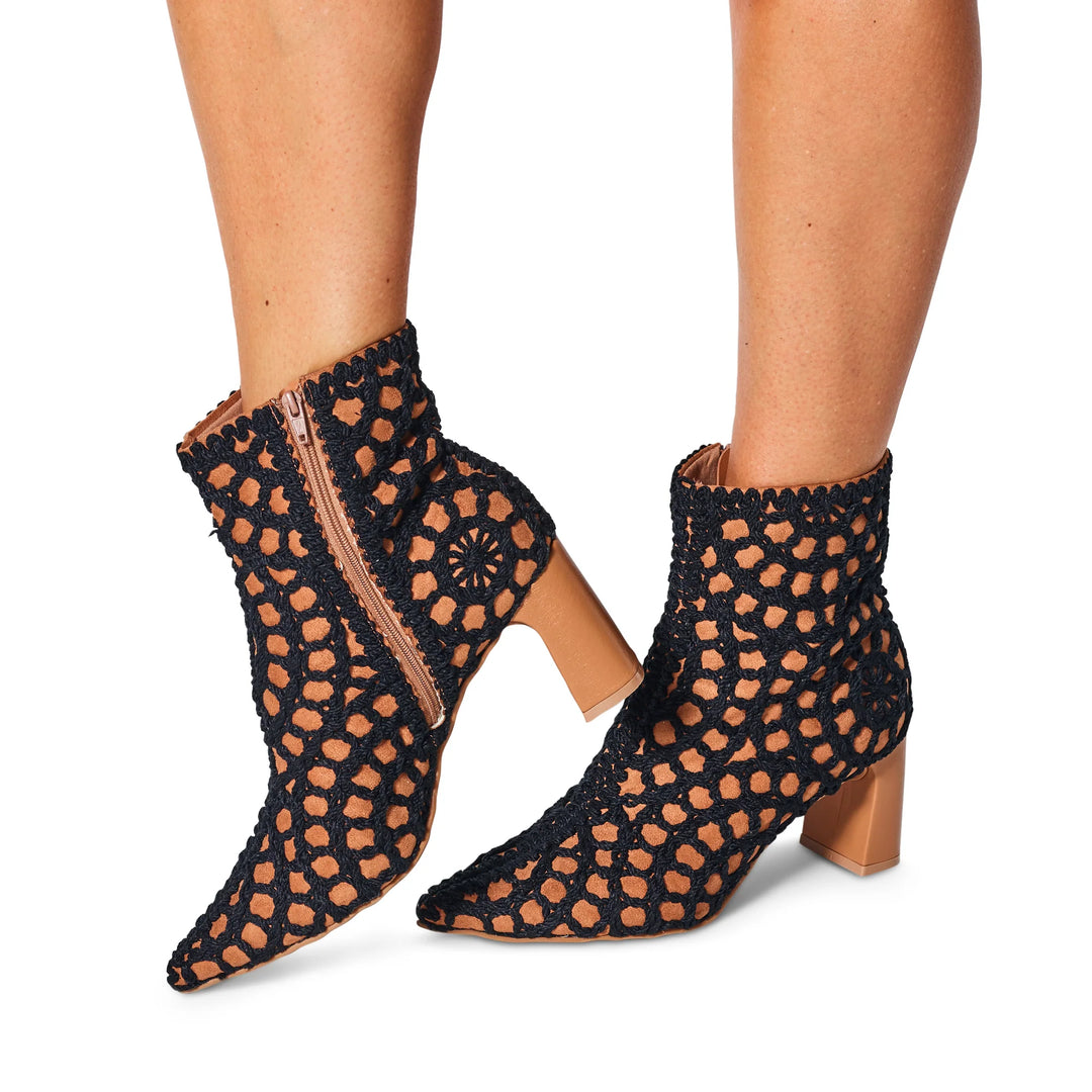 The Lattice Luxe Bootie