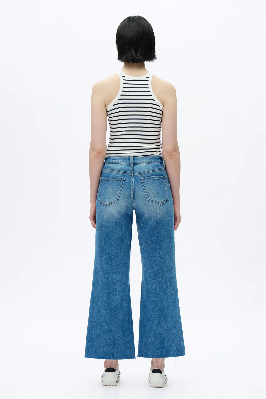 Mid Rise Wide Leg