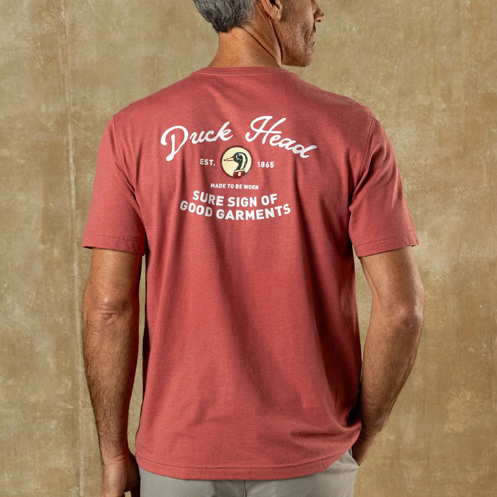 Duck Head Vintage Graphic T-Shirt Rosewood Heather