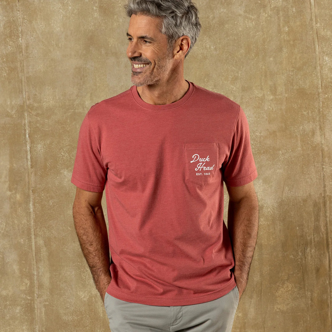Duck Head Vintage Graphic T-Shirt Rosewood Heather