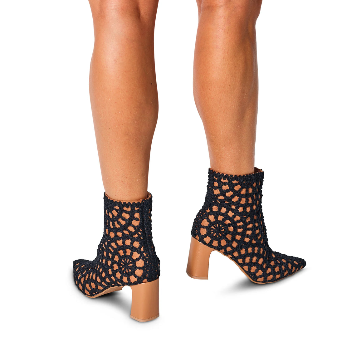The Lattice Luxe Bootie