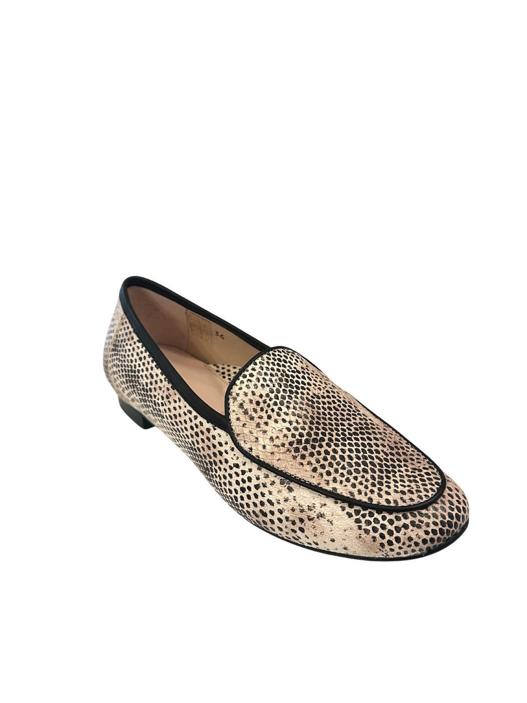 Snakeskin Loafer Piton Natural