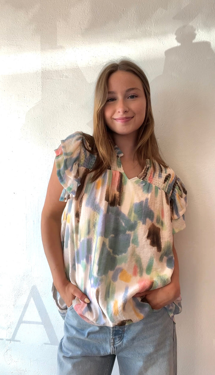 Watercolor Blouse