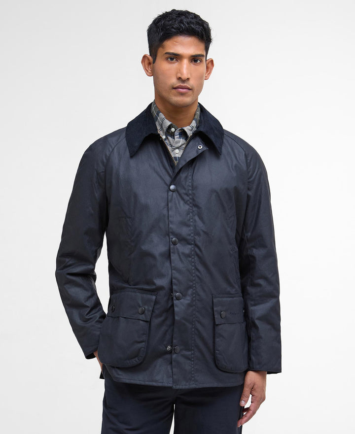 Ashby Waxed Jacket - Navy