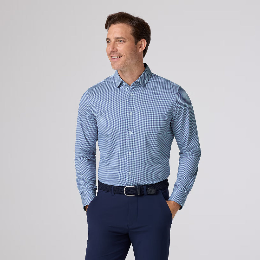 Mizzen+Main Halyard LS Navy Peter Gingham