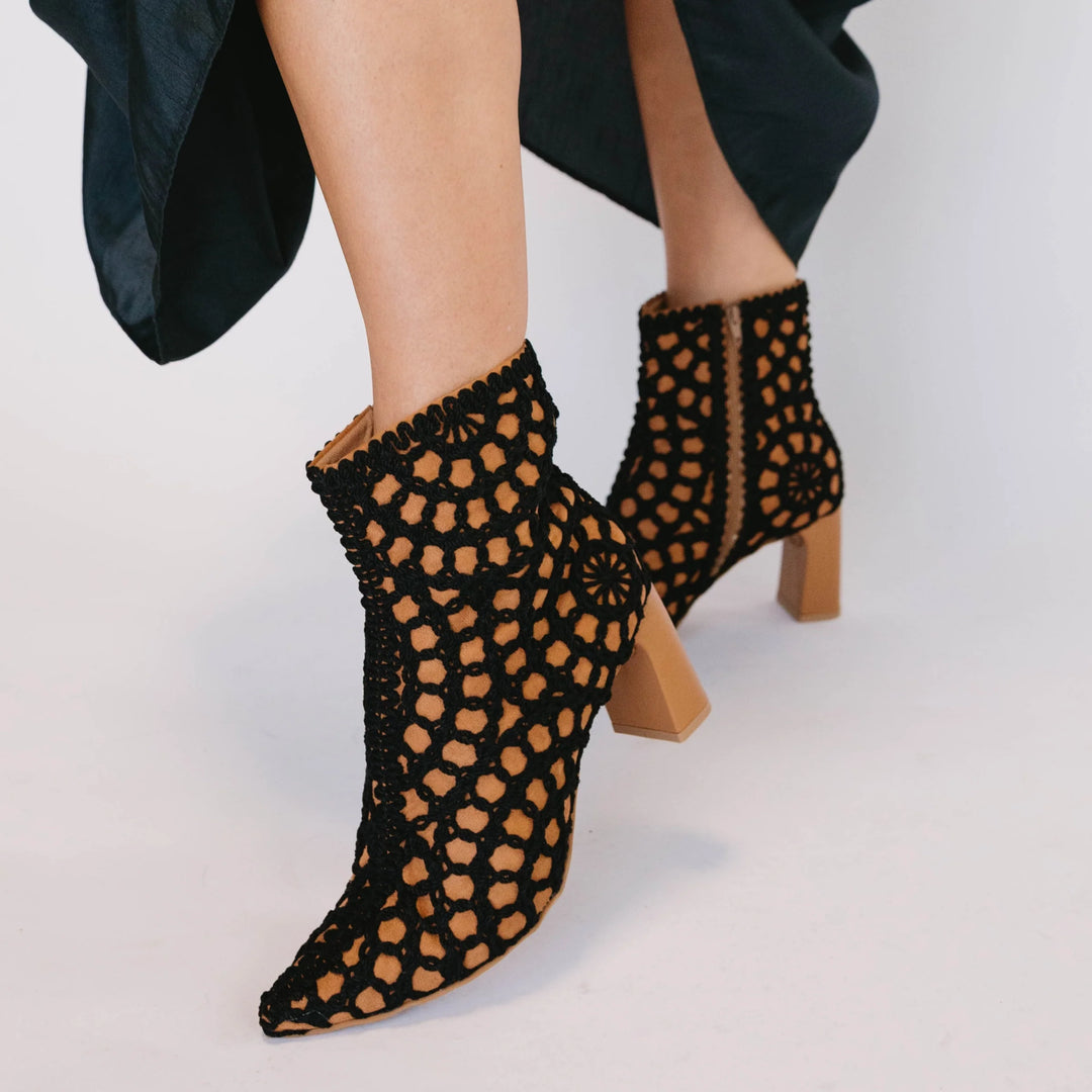 The Lattice Luxe Bootie
