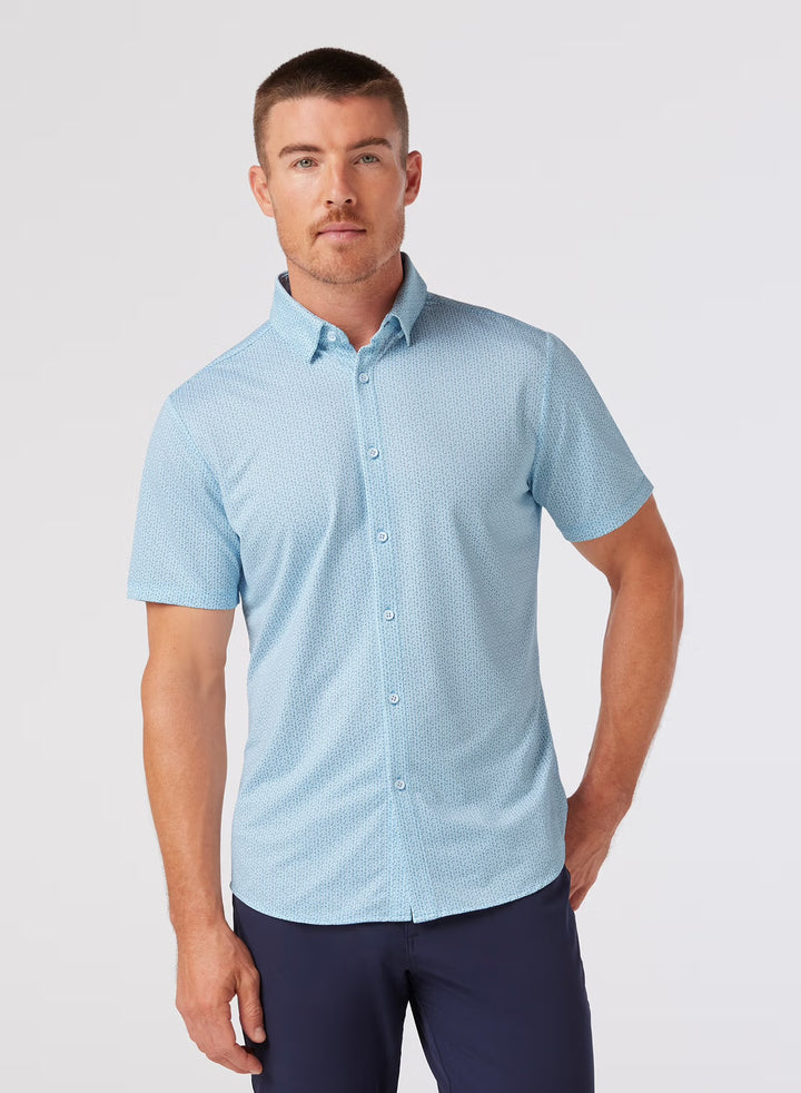 Halyard SS Dress Shirt Blue Circle Montage