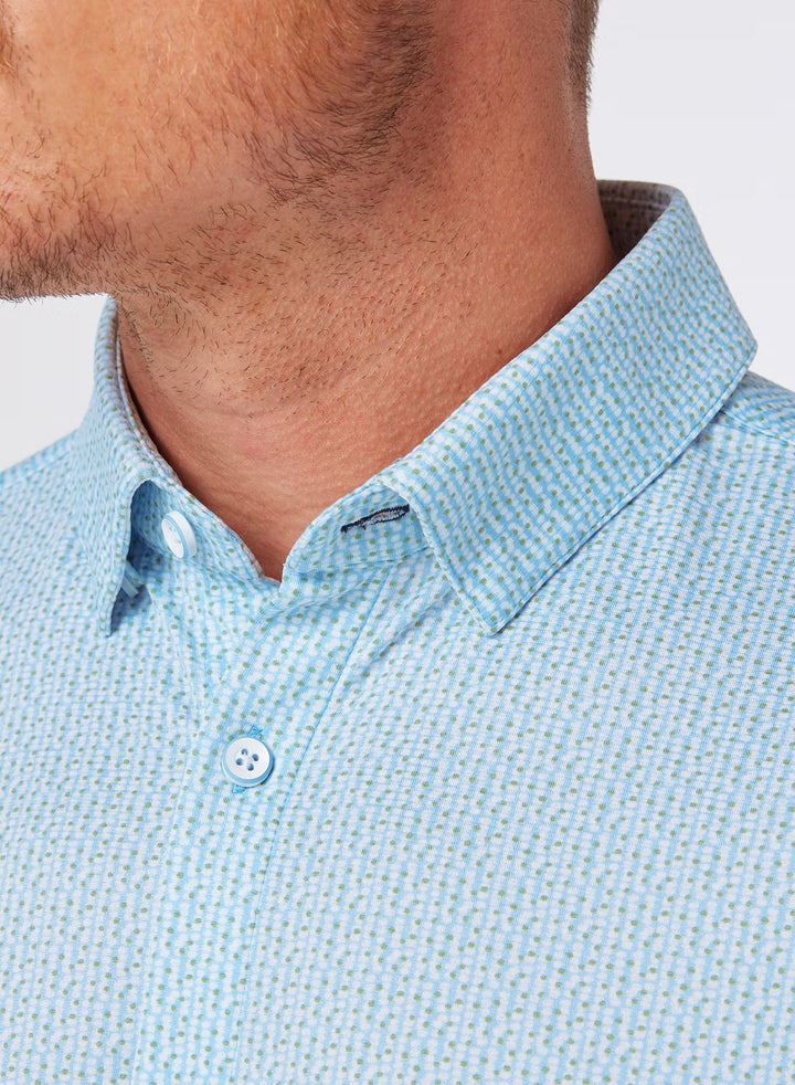 Halyard SS Dress Shirt Blue Circle Montage