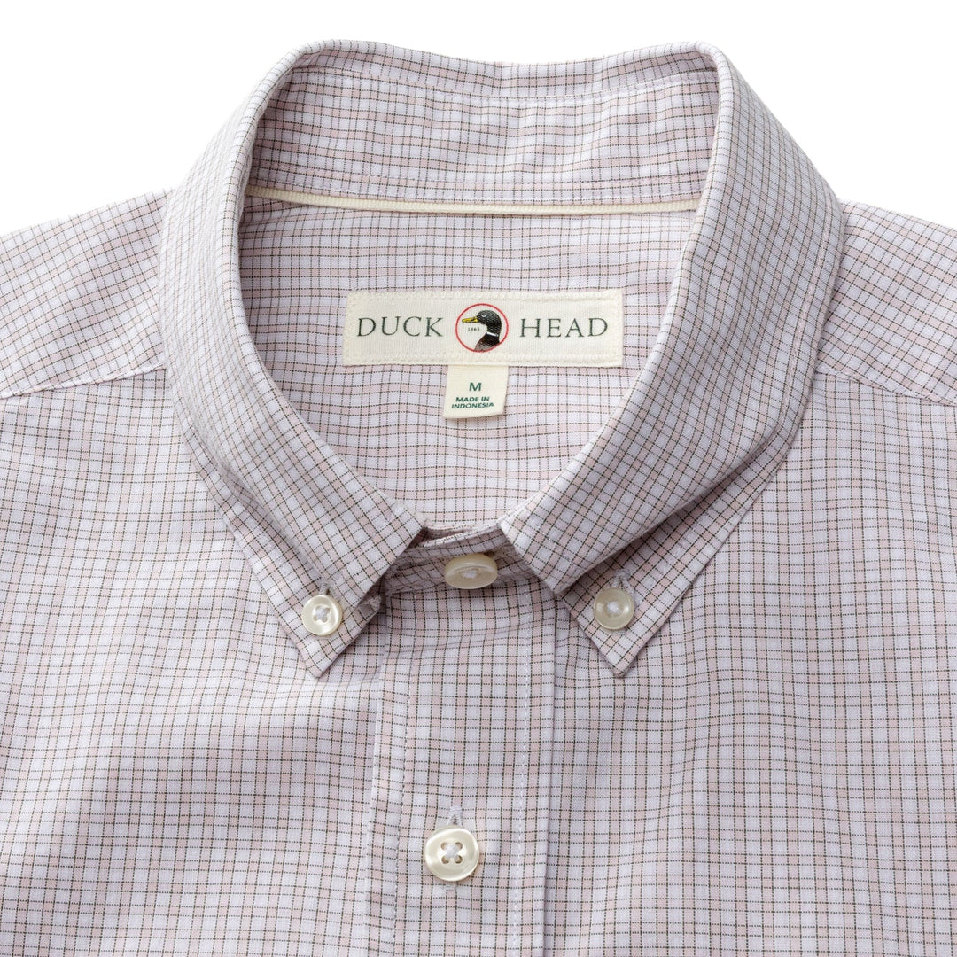 Duck Head Cotton Cashmere Poplin Sport Shirt Pale Pink