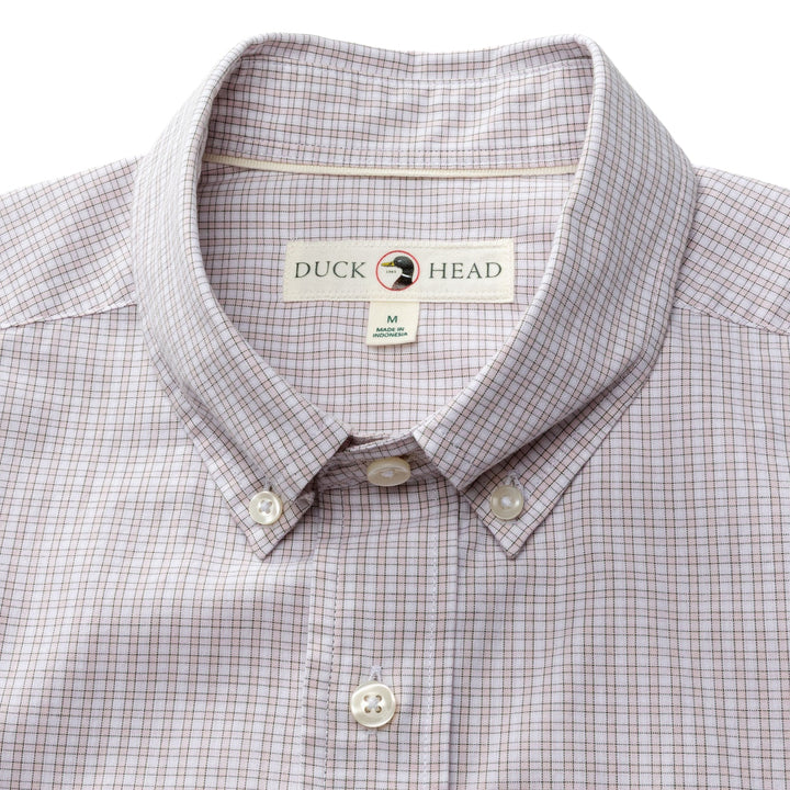 Duck Head Cotton Cashmere Poplin Sport Shirt Pale Pink