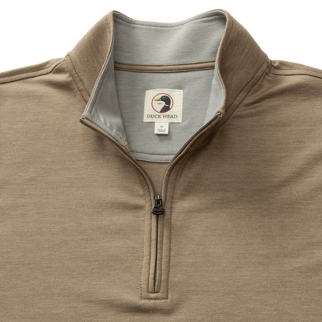 Duckhead Dunmore Quarter Zip Walnut