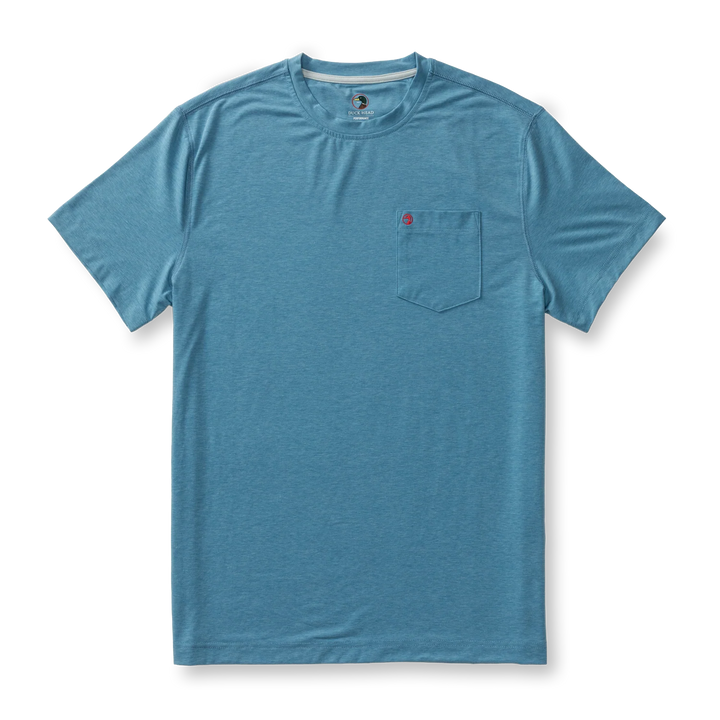 Duck Head Windward Perf T-Shirt Sunwashed Blue Heather