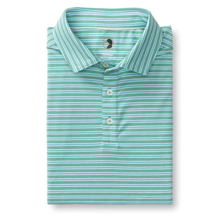 Duck Head Summerford Perf Jersey Polo Aspen Green