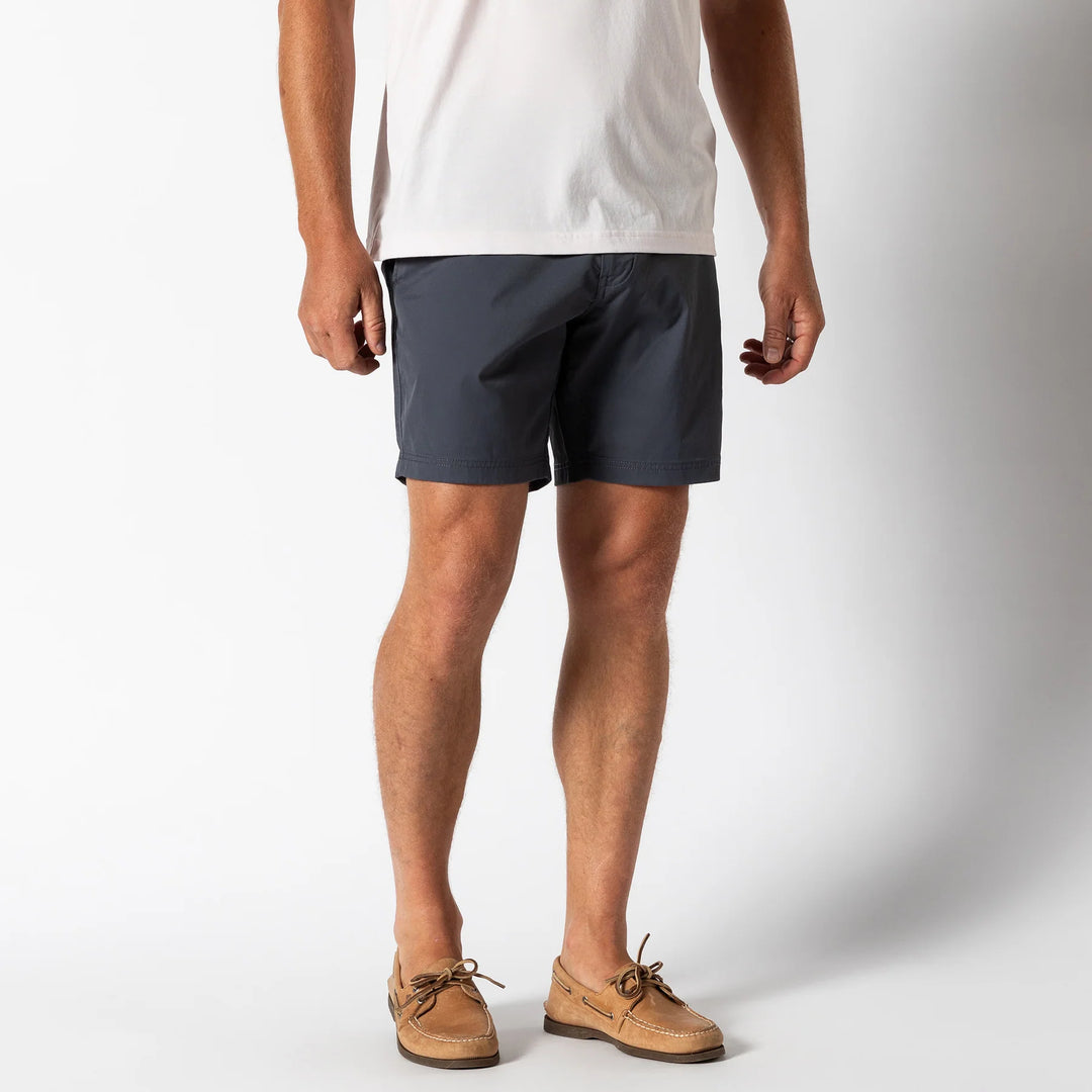 Harbor Perf. Short Naval Grey