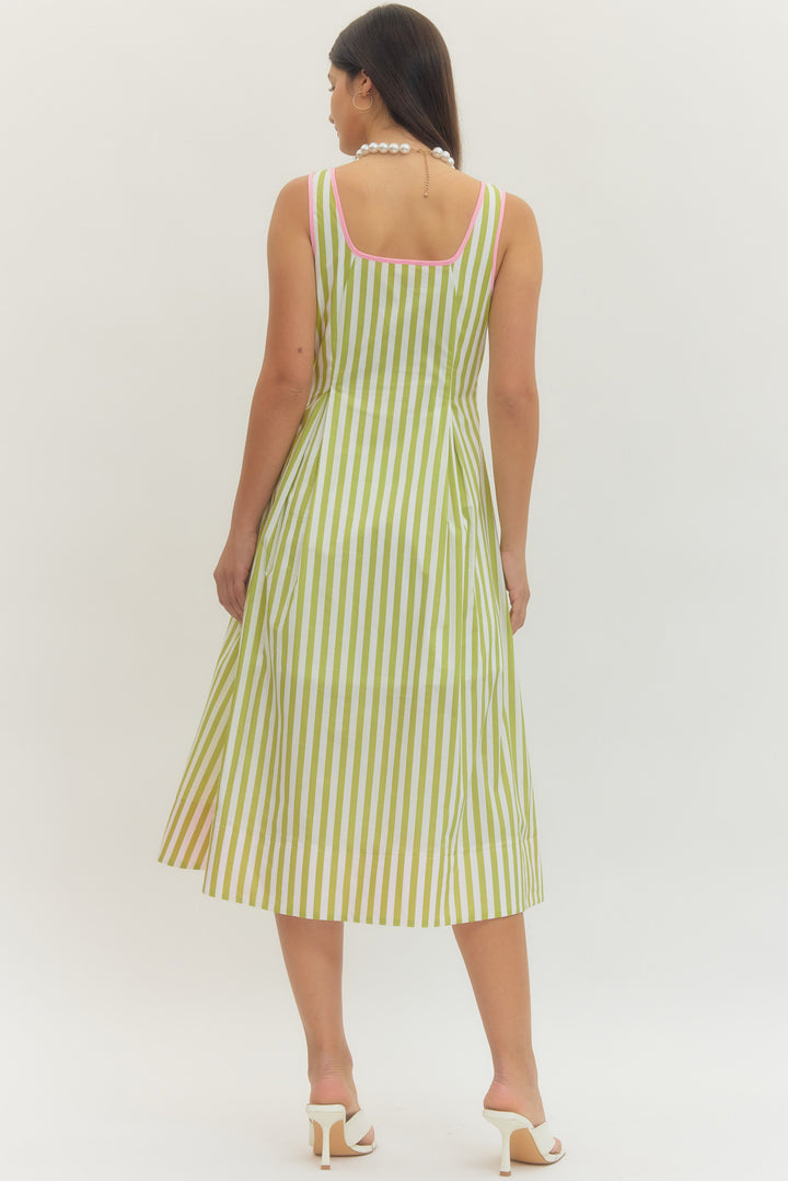 Palm Beach Stripe Midi