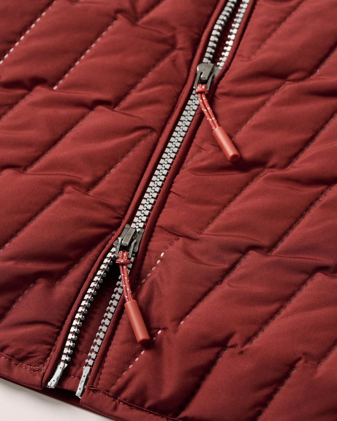 Belfry Quilted Vest Dark Maroon