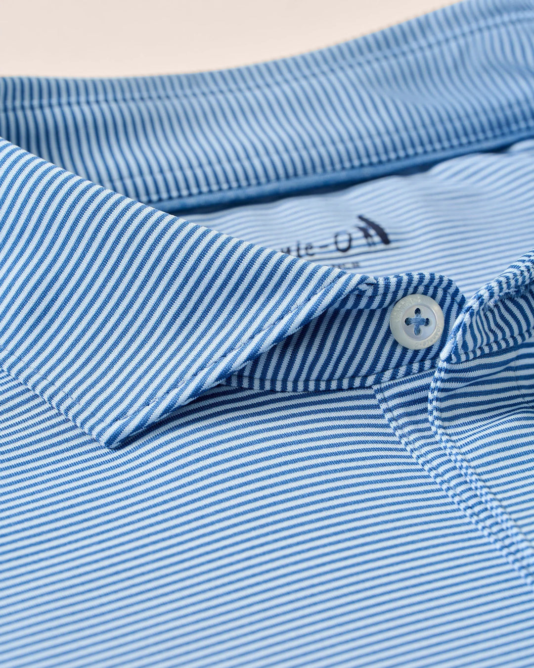 Johnnie-O Perf Jersey Polo Lyndonn Stripe Kona Lake