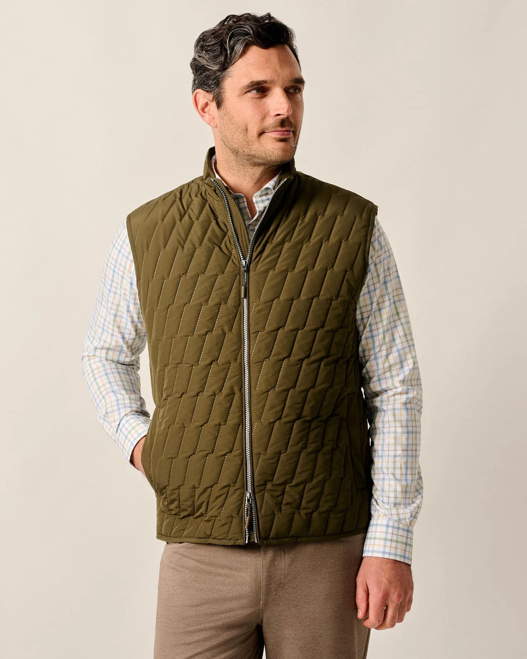 Belfry Quilted Vest Mangrove
