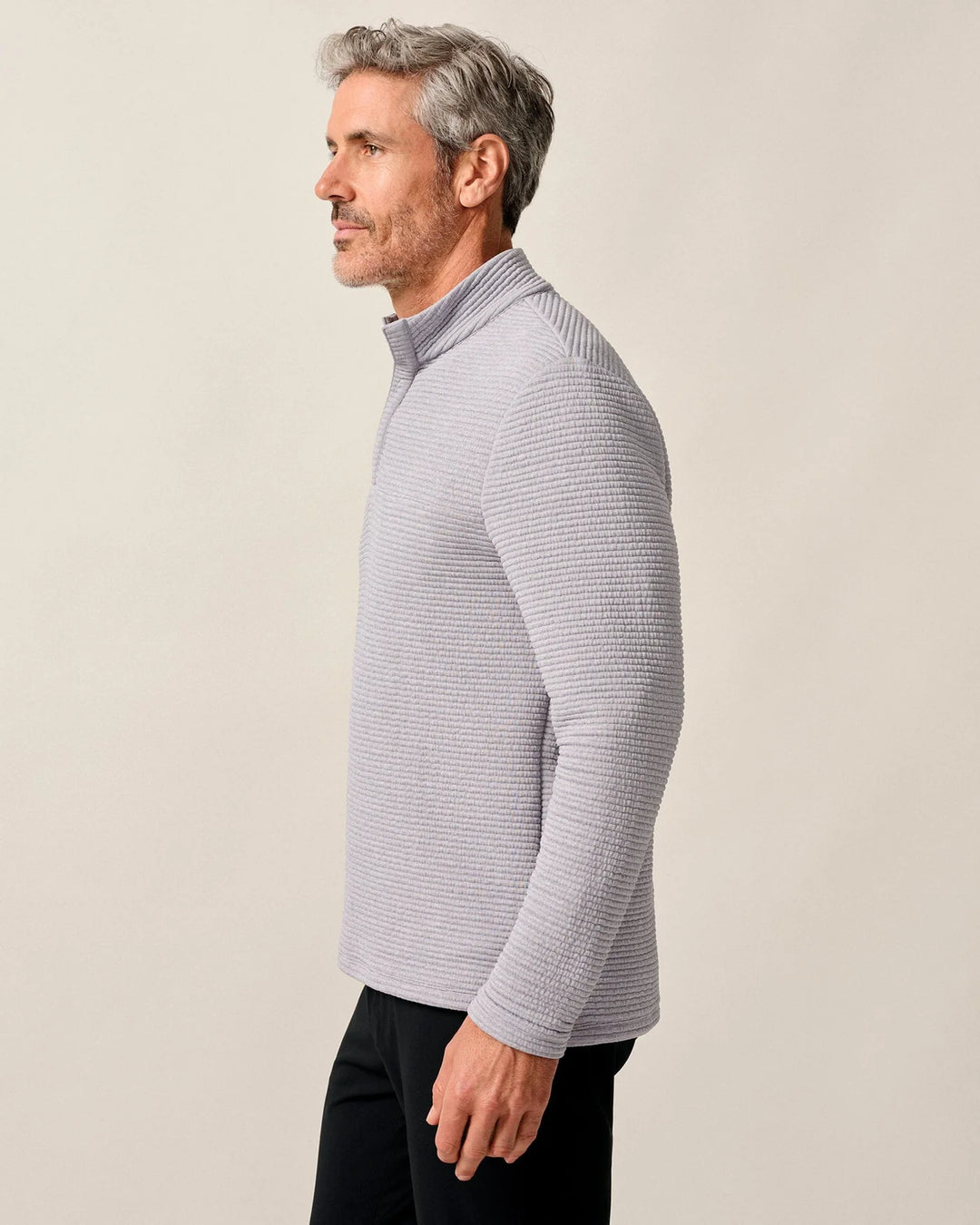 Benjy 1/4 Zip Snap Pullover Seal