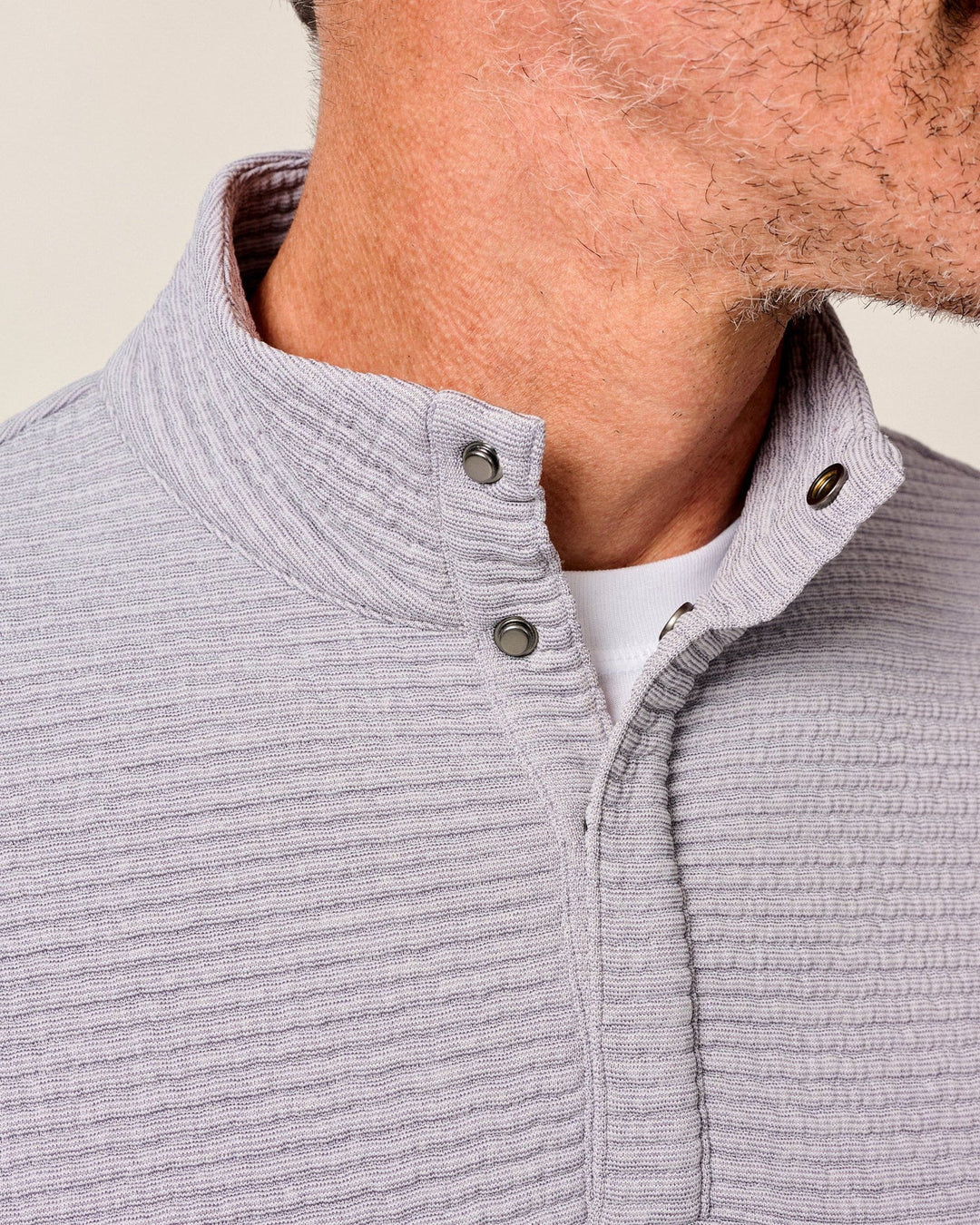 Benjy 1/4 Zip Snap Pullover Seal