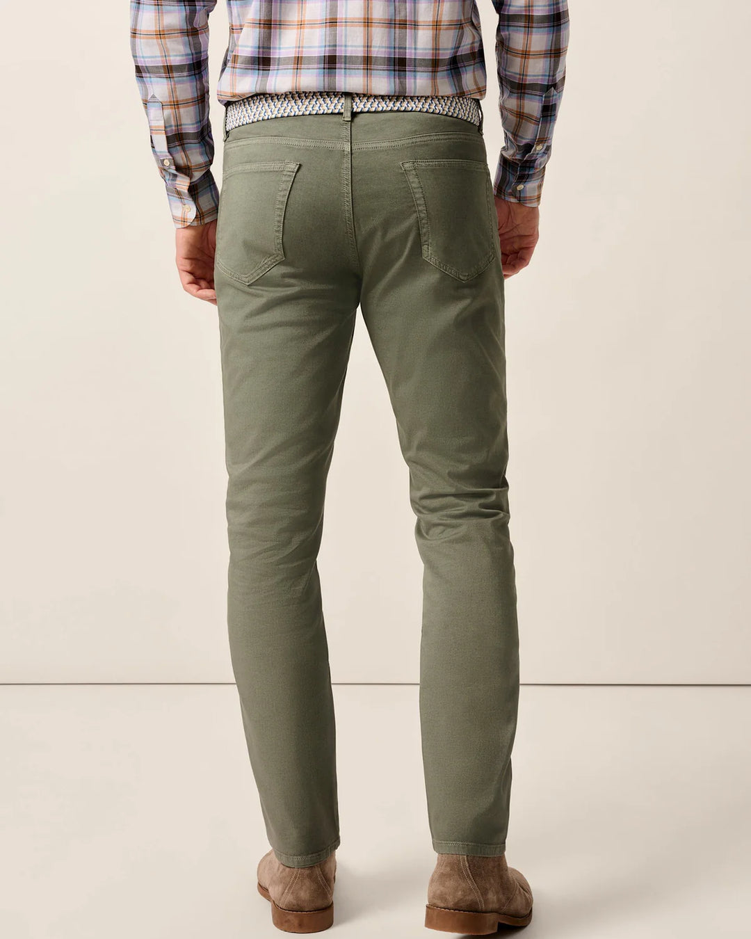 Carmel Sateen 5-Pocket Pant Agave Green