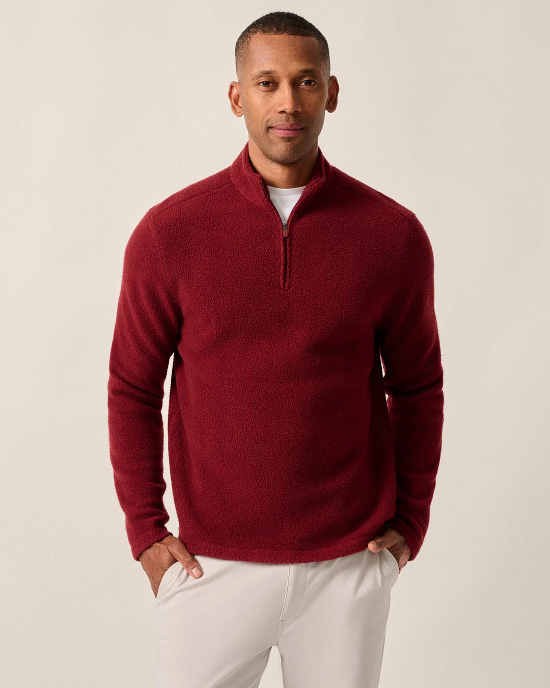 Dion Sherpa 1/4 Zip Pullover - Pinot