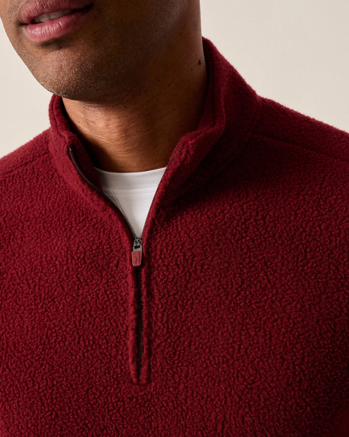 Dion Sherpa 1/4 Zip Pullover - Pinot