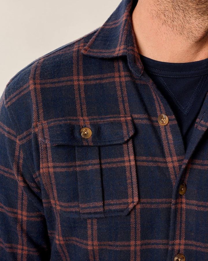 Judah Stretch Knit Flannel Lodge Shirt