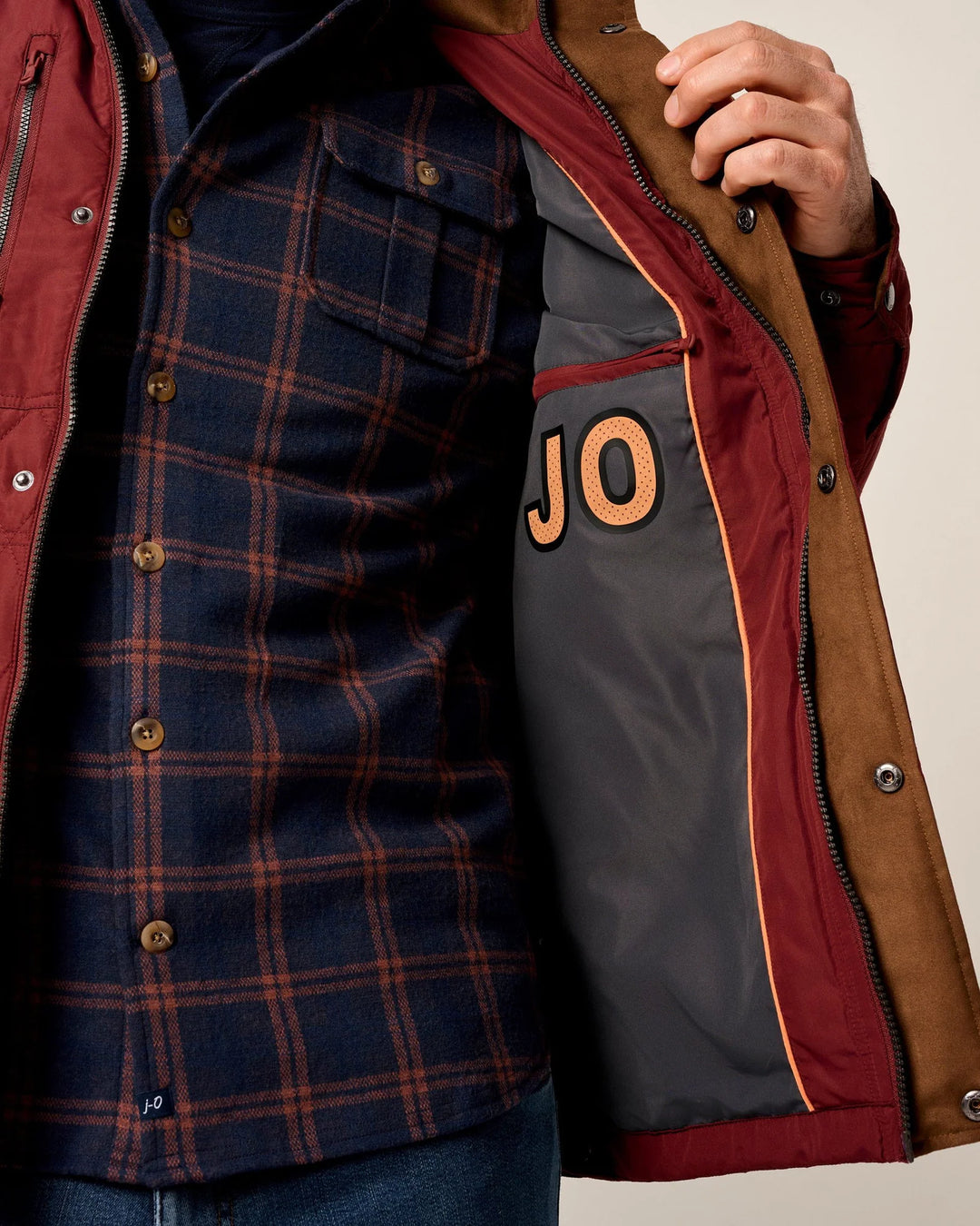 Juno Quilted Jacket - Dark Maroon